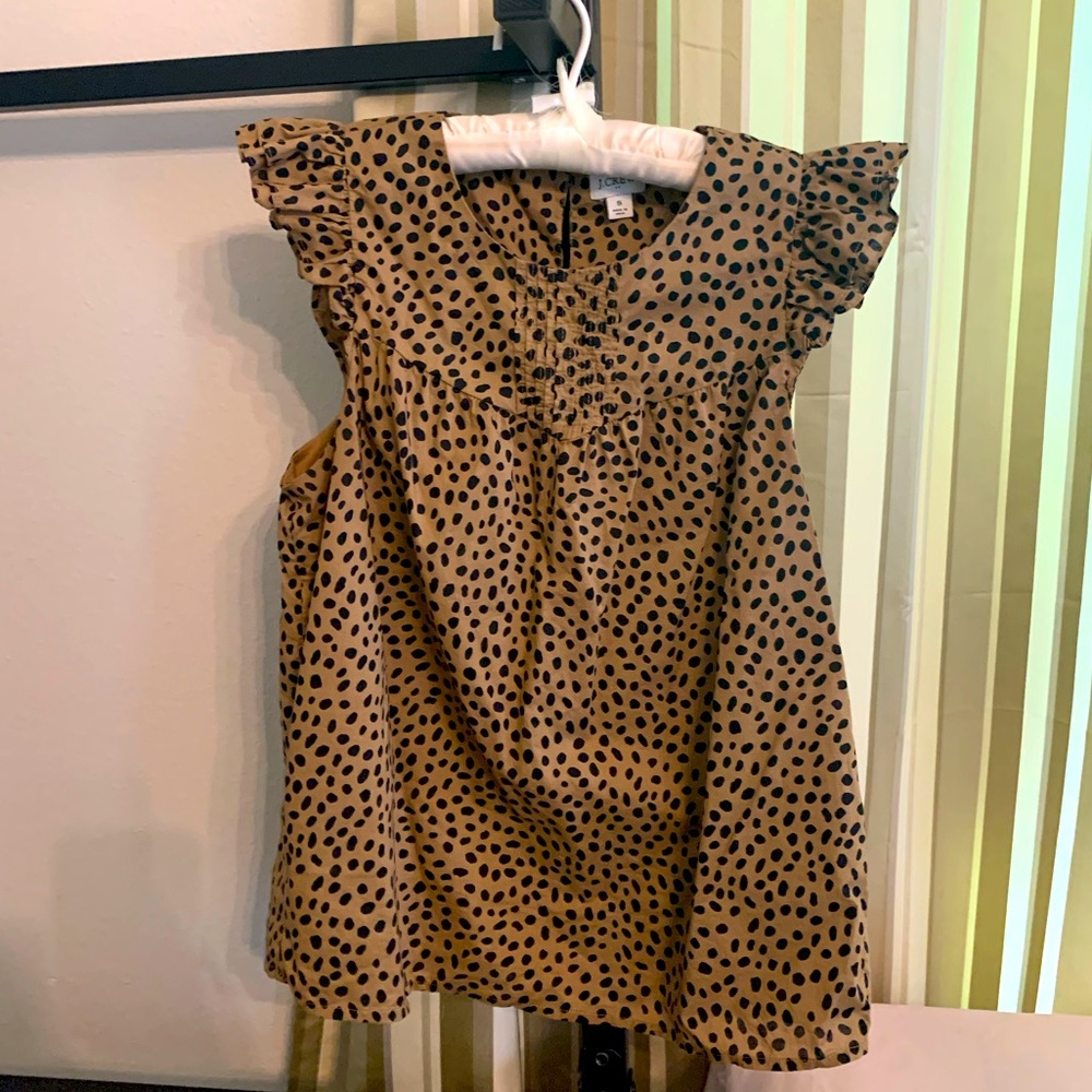 J. Crew Factory Cheetah-Spotted Blouse